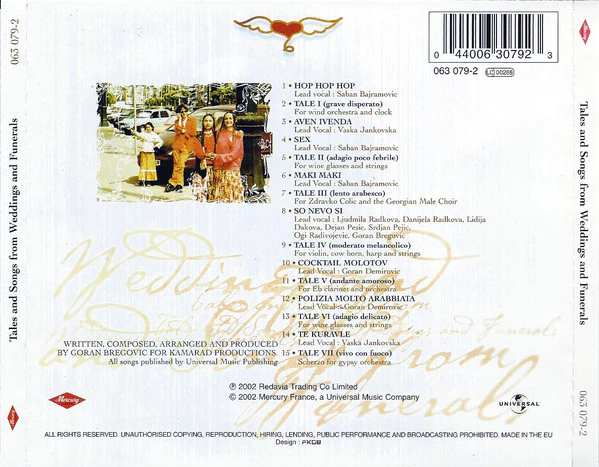 Goran Bregovic* - Tales And Songs From Weddings And Funerals (CD, Album) - Image 5