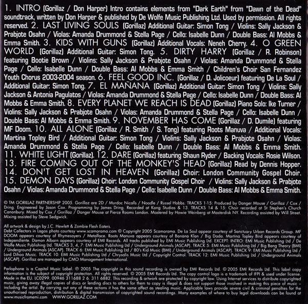 Gorillaz - Demon Days (CD, Album) - Image 2
