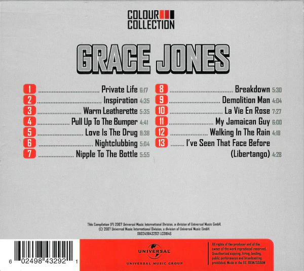 Grace Jones - Colour Collection (CD, Comp) - Image 2