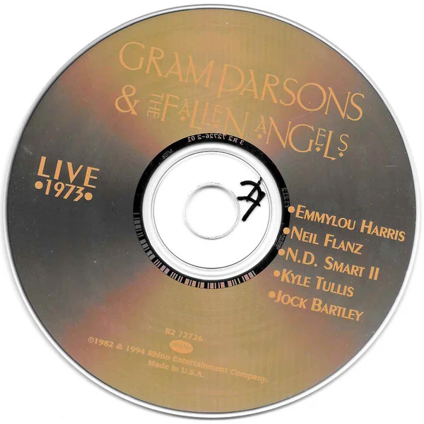 Gram Parsons & The Fallen Angels - Live 1973 (CD, Album, RE) - Image 3