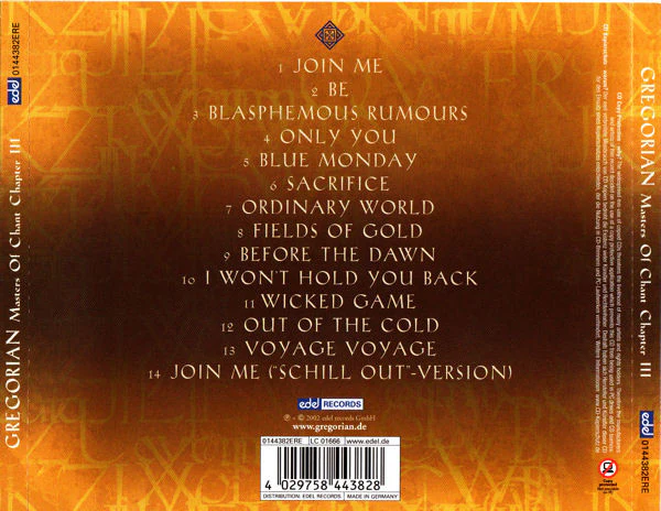 Gregorian - Masters Of Chant Chapter III (CD, Album, Copy Prot.) - Image 2
