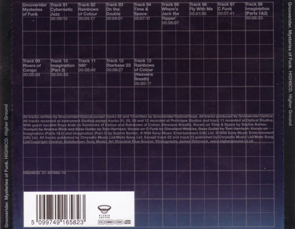 Grooverider - Mysteries Of Funk (CD, Album) - Image 2