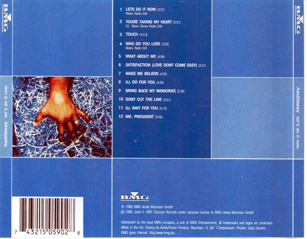 Haddaway - Let's Do It Now (CD, Album) - Image 2
