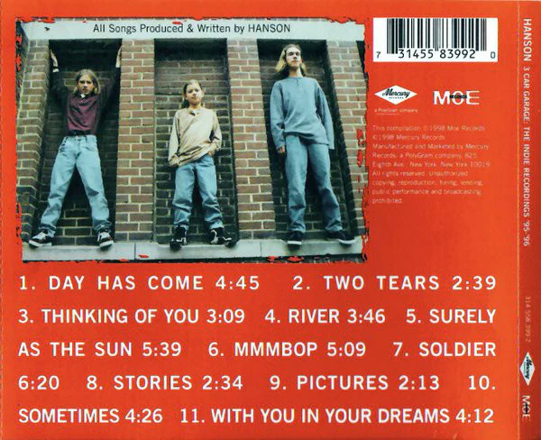 Hanson - 3 Car Garage: The Indie Recordings '95-'96 (CD, Comp) - Image 3