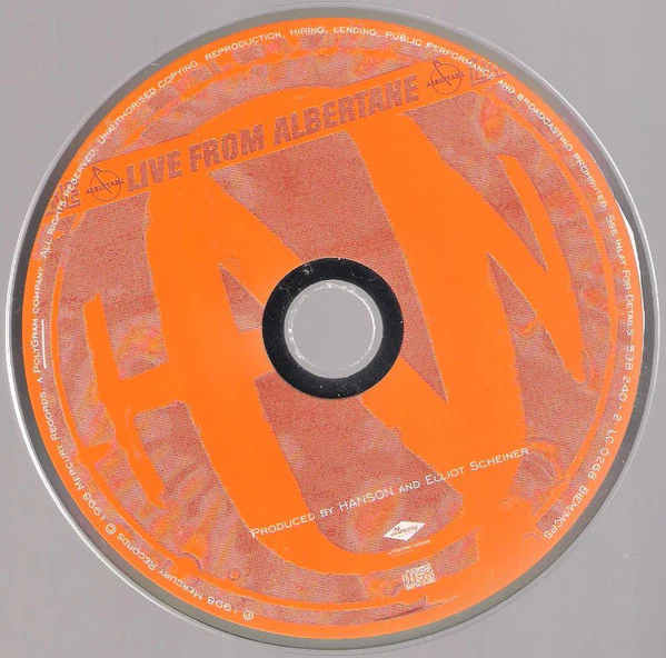 Hanson - Live From Albertane (CD, Album) - Image 3