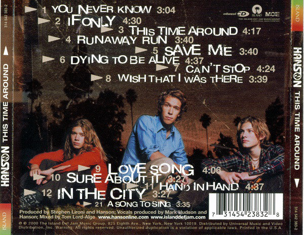 Hanson - This Time Around (CD, Album, Enh) - Image 2