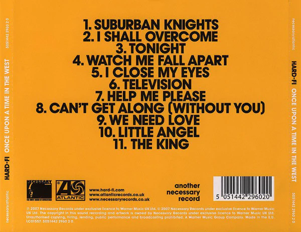 Hard-Fi - Once Upon A Time In The West (CD, Album) - Image 3