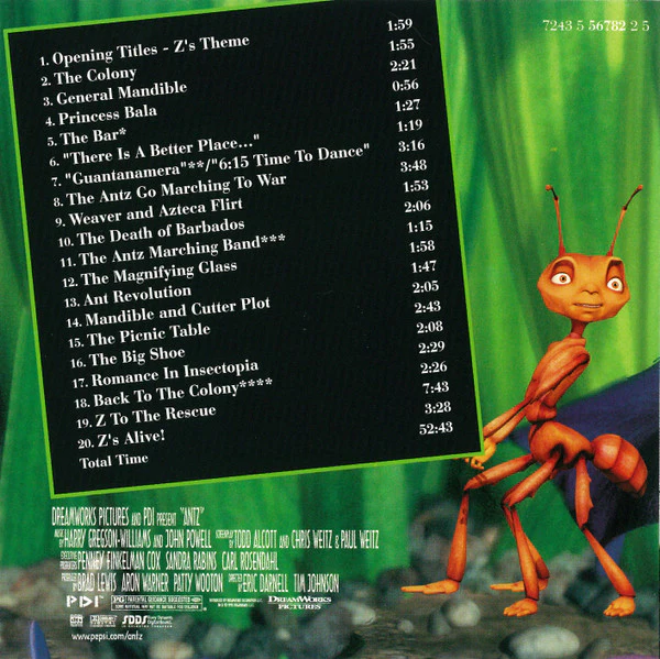 Harry Gregson-Williams & John Powell - Antz (Original Film Music) (HDCD, Album) - Image 4