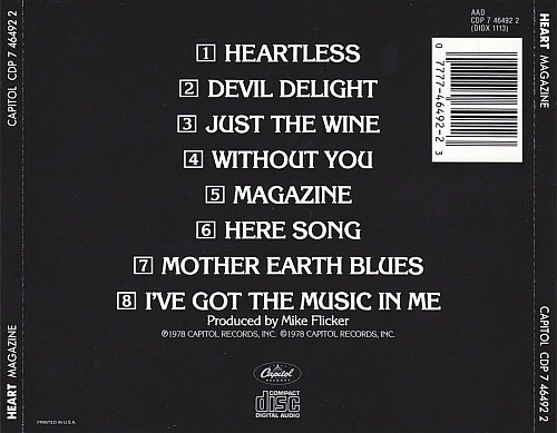 Heart - Magazine (CD, Album, RE) - Image 2