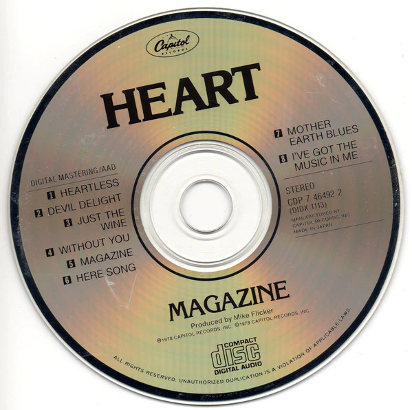 Heart - Magazine (CD, Album, RE) - Image 3