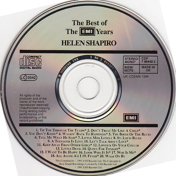 Helen Shapiro - The Best Of The EMI Years (CD, Comp, Mono, RM) - Image 3