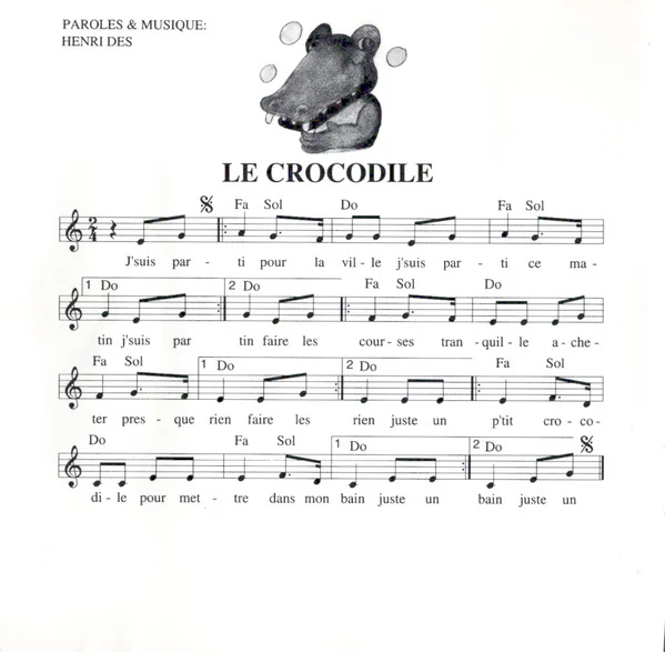 Henri Dès - N°9 Le Crocodile (CD, Album) - Image 2