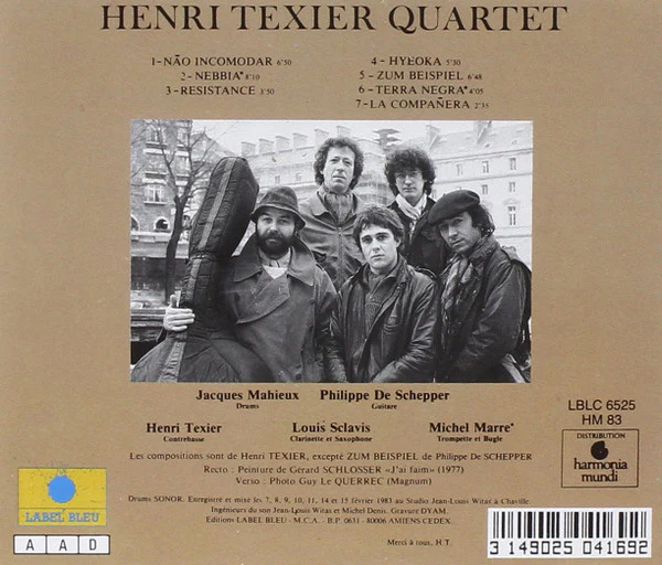 Henri Texier Quartet - La Compañera (CD, Album, RE) - Image 2