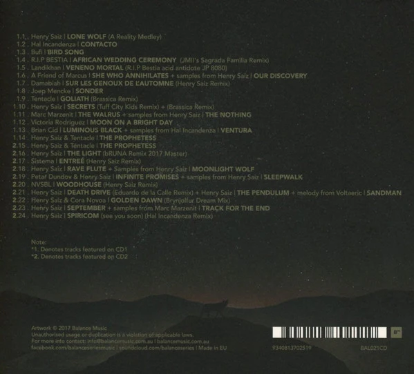 Henry Saiz - Balance Presents Natura Sonoris (2xCD, Mixed, Dig) - Image 3