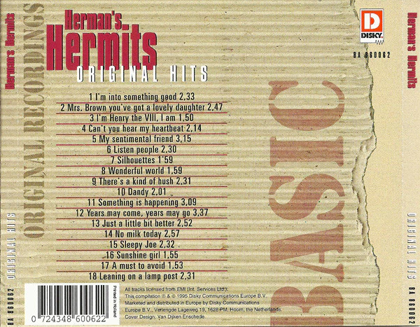 Herman's Hermits - Original Hits (CD, Comp) - Image 2