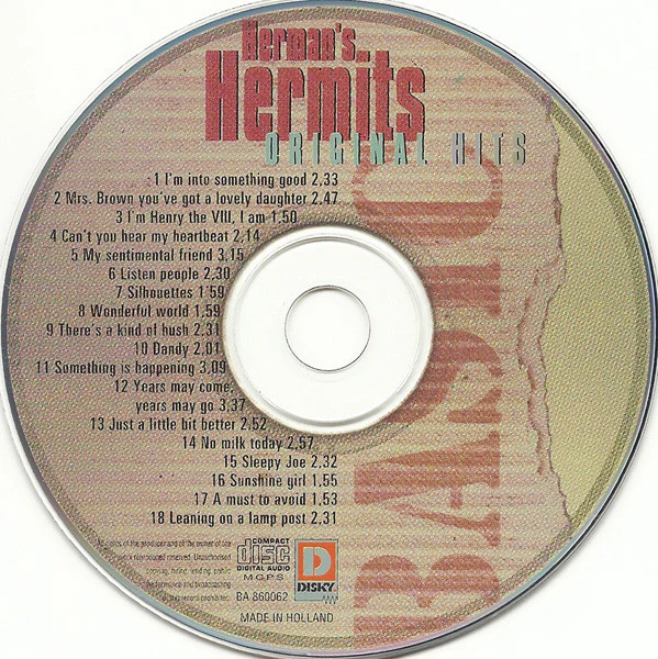 Herman's Hermits - Original Hits (CD, Comp) - Image 3