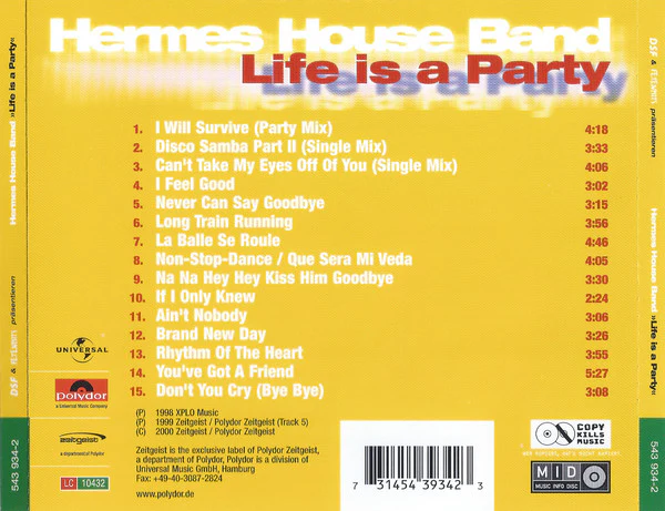 Hermes House Band - Life Is A Party (CD) - Image 2
