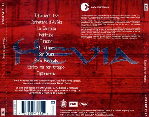 Hevia - Étnico Ma Non Troppo (CD, Album, Cop) - Image 2