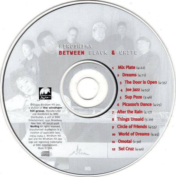 Hiroshima (3) - Between Black & White (CD, Album) - Image 3