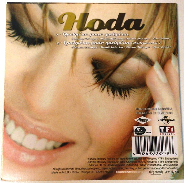 Hoda - Quelqu'un Pour Quelqu'un (CD, Single) - Image 2
