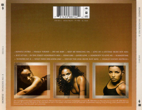 Honeyz - Wonder No. 8 (CD, Album) - Image 2