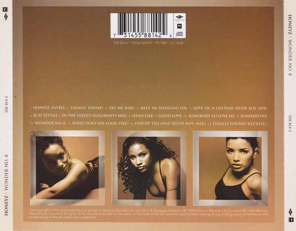 Honeyz - Wonder No. 8 (CD, Album) - Image 2