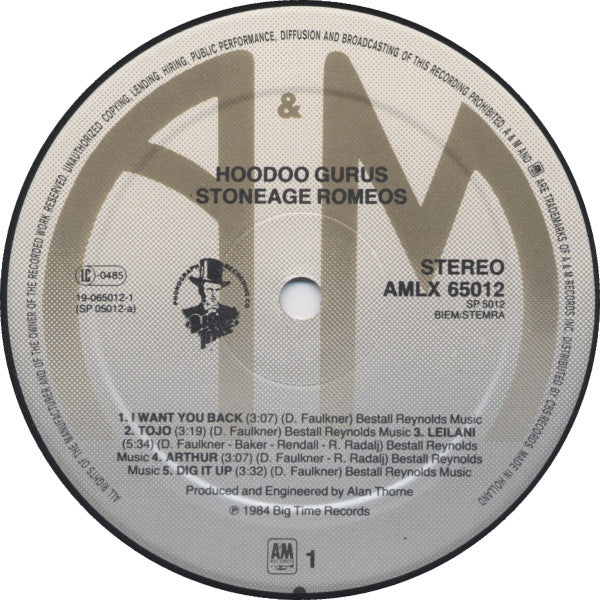 Hoodoo Gurus - Stoneage Romeos (LP, Album) - Image 4