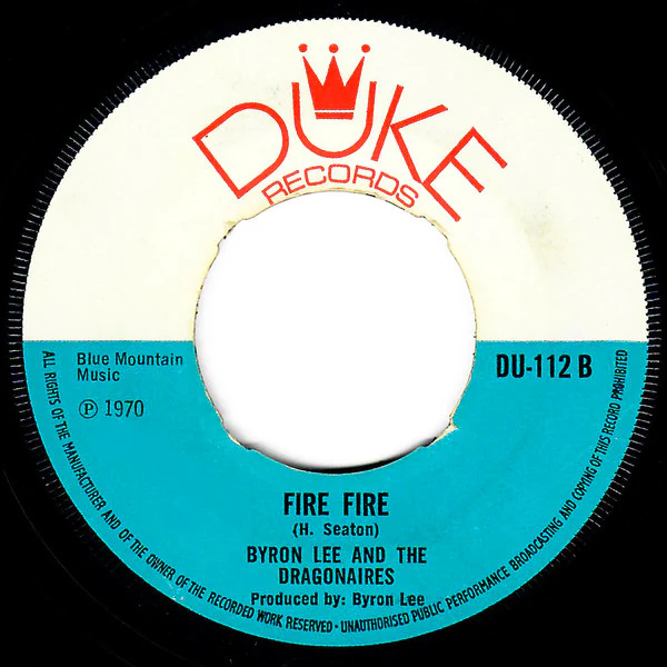 Hopeton Lewis / Byron Lee And The Dragonaires - Grooving Out Of Life / Fire Fire (7", Single, 4 P) - Image 2