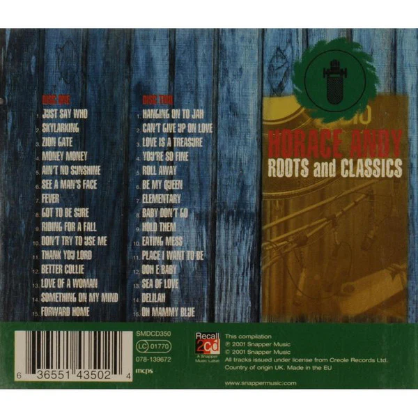 Horace Andy - Roots And Classics (2xCD, Comp) - Image 2