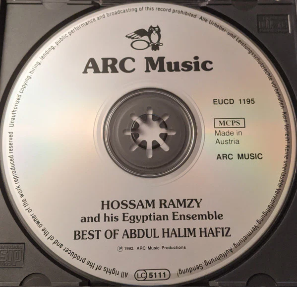 Hossam Ramzy And His Egyptian Ensemble* - Best Of Abdul Halim Hafiz (CD, Album) - Image 3