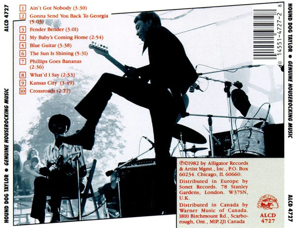 Hound Dog Taylor And The HouseRockers* - Genuine Houserocking Music (CD, Album, RE, RM) - Image 2