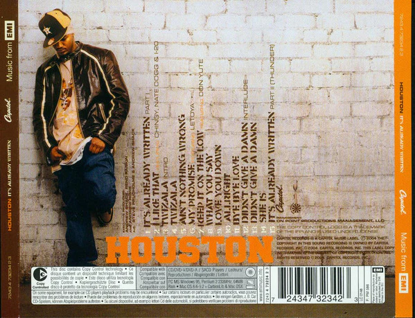 Houston  - It's Already Written (CD, Album, Copy Prot., Enh) - Image 2