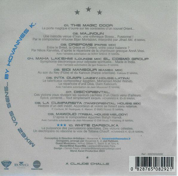 Hovannes K. - Mixez Vos Sens... (CD, Album) - Image 2