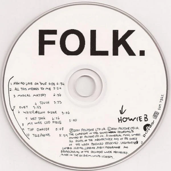 Howie B. - Folk. (CD, Album) - Image 3