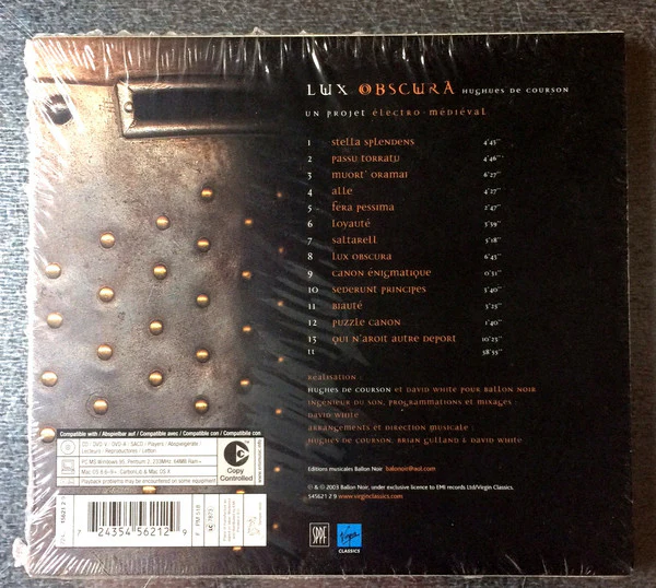 Hughes De Courson - Lux Obscura (CD, Album) - Image 2