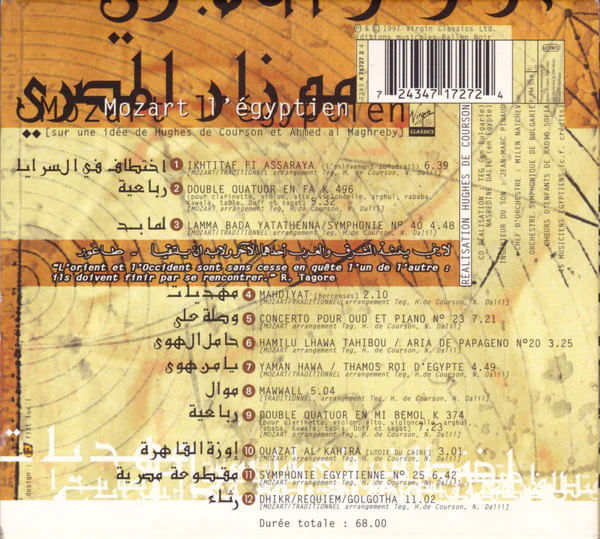 Hughes De Courson - Mozart L'Egyptien (CD, Album) - Image 2