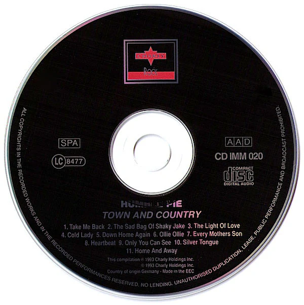 Humble Pie - Town And Country (CD, Album, RE) - Image 3