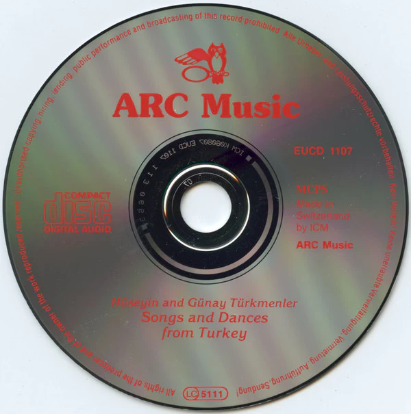 Hüseyin* And Günay Türkmenler - Songs And Dances From Turkey (CD, Album) - Image 3