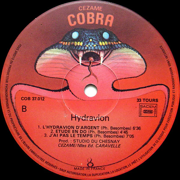 Hydravion - Hydravion (LP, Album) - Image 4