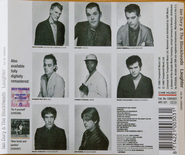 Ian Dury And The Blockheads - Laughter (CD, Album, RM) - Image 2