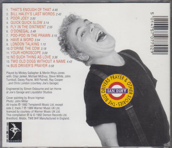 Ian Dury - The Bus Driver's Prayer & Other Stories (CD, Album) - Image 2
