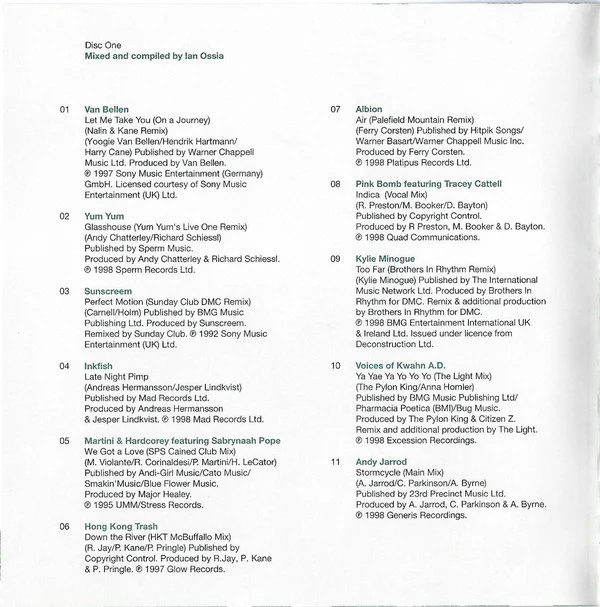 Ian Ossia And Nigel Dawson - Renaissance Presents... (Volume One) (2xCD, Comp, Mixed) - Image 2
