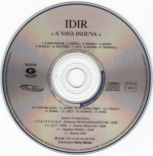 Idir - A Vava Inouva (CD, Comp, RE) - Image 3