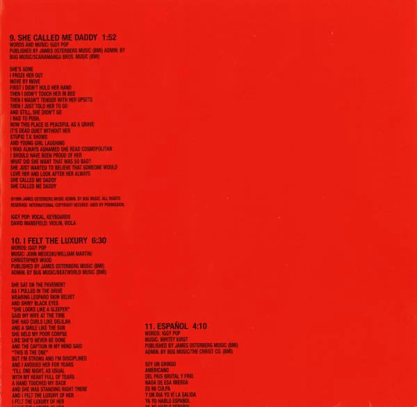 Iggy Pop - Avenue B (CD, Album) - Image 4