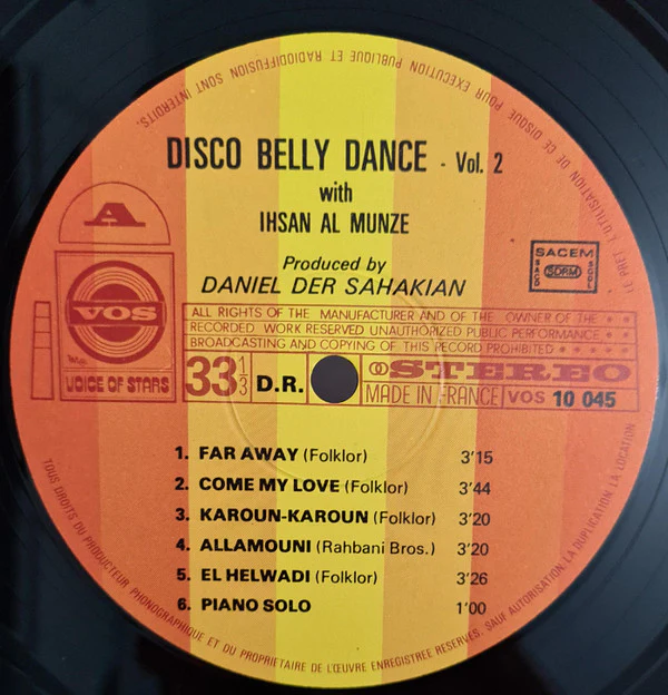 Ihsan Al-Munzer* - Disco Belly Dance Volume 2 (LP, Album) - Image 4