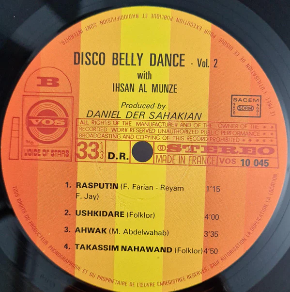 Ihsan Al-Munzer* - Disco Belly Dance Volume 2 (LP, Album) - Image 5