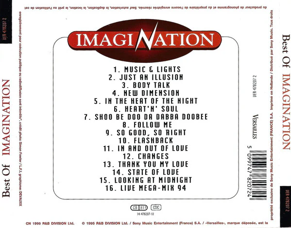Imagination - Best Of Imagination (CD, Comp) - Image 2