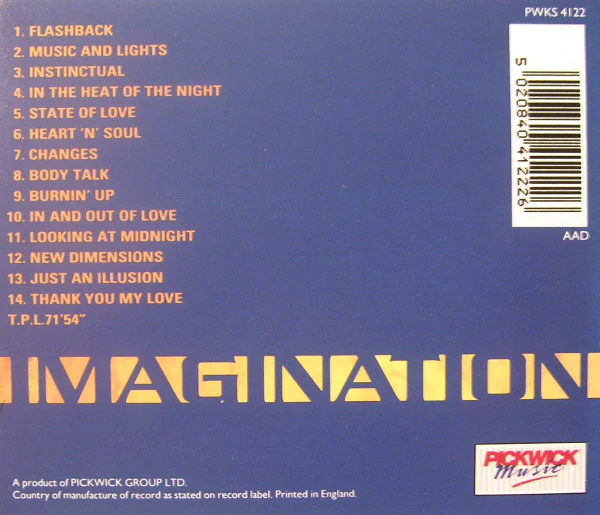 Imagination - Flashback (CD, Comp) - Image 2