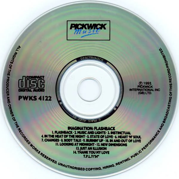 Imagination - Flashback (CD, Comp) - Image 3