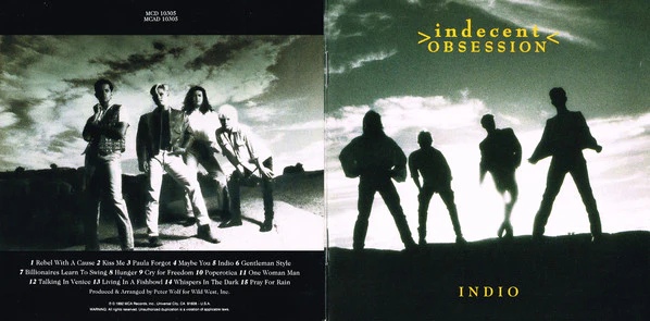 Indecent Obsession - Indio (CD, Album) - Image 5